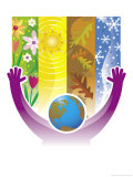 Earth and Seasonal Montage Pósters Earth and Seasonal Montage Pósters