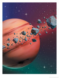 Texture, Asteroids and a Planet Pósters
