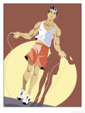 Man Jumping Rope - Resim