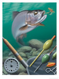 Fishing Montage Poster
