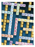 Business Crossword Puzzle Posters