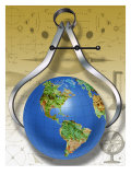 Calipers Measuring the Earth Pósters