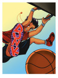 Person Dunking Ball Affiches