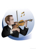 Male Violinist Prints