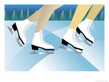Ice Skaters Affiches
