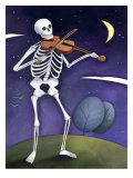 Skeleton Playing a Violin, Day of the Dead, Dia de los Muertos Poster