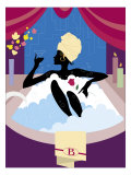 Femme dans une baignoire Posters