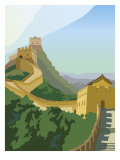 A View of the Great Wall of China Art