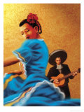 Mariachi and Flamenco Dancer Print