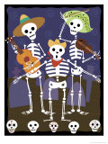 Dia de los Muertos Skeletons Affiches