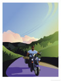 Male Motorcycle Rider Prints