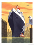 Ship Coming into Dock - Posterler