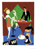 A Tourist Playing Blackjack at a Casino Art