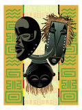 African Masks and Patterns Posters