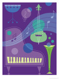 Musical Instrument Montage Posters