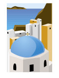 Santorin, Grèce Poster