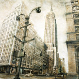Empire State Building from Madison Avenue Print by Matthew Daniels