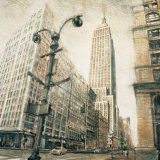 Empire State Building from Madison Avenue Poster von Matthew Daniels