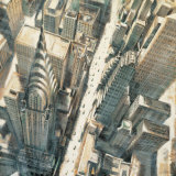Aerial View of Chrysler Building Affiche par Matthew Daniels