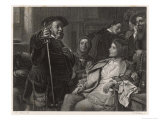 Henry IV, Falstaff and Prince Hal Giclee Print by M. Adamo