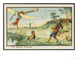 Mistaken for a Bird, an Unfortunate Mishap During a Hunting Expedition Giclee Print by Jean Marc Cote
