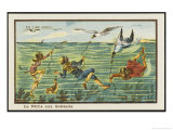 Hunting Gulls Giclee Print by Jean Marc Cote