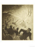 The War of the Worlds, The Martians, Heat-Ray Disperses the Crowd Giclee Print by Henrique Alvim Corrêa