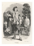 Portrait of the Young Gascon Gentleman: D'Artagnan Giclee Print by V. Beauce