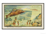 Underwater Warfare Giclee Print by Jean Marc Cote