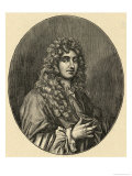 Christian Huygens reproduction procédé giclée par Edelinck 