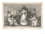 Elegant Ladies in a Conservatory Giclee Print by E. Burney Elegant Ladies in a Conservatory Giclee Print by E. Burney