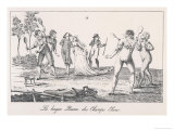 An Early Game of Tennis Played in the Champs Elysees Paris Giclee Print by Desrais 