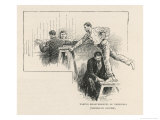 Taking the Measurements of a Suspect Using the Bertillon System Giclee Print by Arthur Twidle