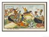 An Aerial Fete Des Fleurs Giclee Print by Jean Marc Cote