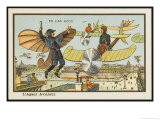 An Airborne Traffic-Cop Giclee Print by Jean Marc Cote