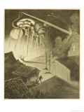 The War of the Worlds, The Heat-Ray in the Chobham Road Giclee Print by Henrique Alvim Corrêa