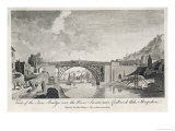The Iron Bridge Over the Severn at Coalbrookdale Giclee Print by T.f. Burney