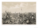 Battle of Stamford Bridge Harald Godwinson Reproduction procédé giclée par P.n. Arbo