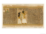 Book of the Dead: Ani Adoring the Sun-God in His Bark Giclee-trykk av E.a. Wallis Budge