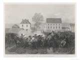At Lexington Massachusetts Minutemen Resist British Marching to Seize Stores at Concord Giclee Print by Alonzo Chappel