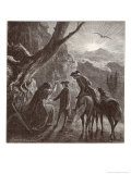 Napoleon as a Youth in Corsica is Told His Fortune by a Gipsy Giclee Print by Chansons De Beranger