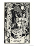 In Classical Mythology Aeneas Finds the Golden Bough Giclee Print by H.m. Brock