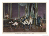 Napoleon's First Abdication at Fontainebleau Giclee Print by E.p. Berne-bellecour