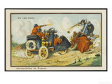 Armoured Cars in Action Giclee Print by Jean Marc Cote