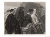 Julius Caesar, Caesar and the Conspirators reproduction procédé giclée par M. Adamo