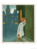 Wee Willie Winkie Runs Through the Town Upstairs and Downstairs in His Nightgown Rapping Giclee-trykk av Edward Hamilton Bell Wee Willie Winkie Runs Through the Town Upstairs and Downstairs in His Nightgown Rapping Giclee-trykk av Edward Hamilton Bell