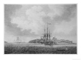 The First English Fleet Sails into Botany Bay Giclee Print by R. Clevely