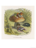 The Elf King Asleep Beneath a Toadstool reproduction procédé giclée par Richard Doyle