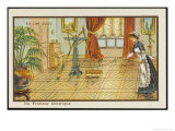 Housework Made Easy, The Automated Electric Polisher Giclee Print by Jean Marc Cote