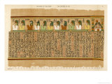 Book of the Dead: Eleven Deities and the Seven Gods reproduction procédé giclée par E.a. Wallis Budge